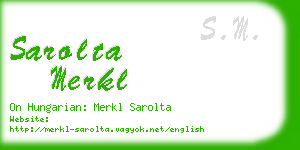 sarolta merkl business card